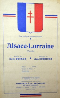 Cover of French patriotic song sheet