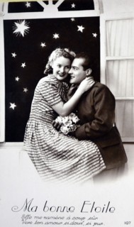 World War Two: Sentimental French postcard for civilians to send to their men at the frontline.