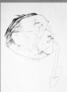 Portrait of Ludwig Thoma by Olaf Leonhard Gulbransson