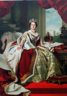 Queen Victoria (1819â€ì1901) Portrait of Queen Victoria in her coronation robes and wearing the State Diadem. Date circa 1870 oil on canvas After Franz Xaver Winterhalter (1805â€ì1873)