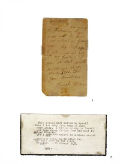 Postcard from Harry Houdini