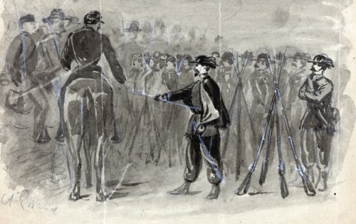 Schenks Ohio regiments by Alfred Waud