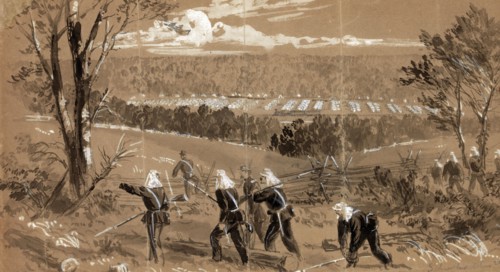 Schenks Ohio regiments by alfred Waud