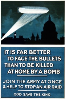 night sky over London by the Central Recruiting Depot
