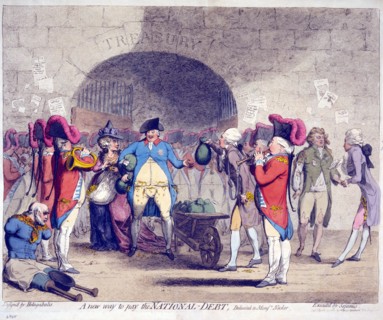 new way to pay the national-debt Caricature by James Gillray