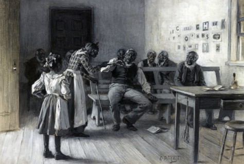 Is you gwine hush when you spoke to, or is I bound to whup you befo' de school?