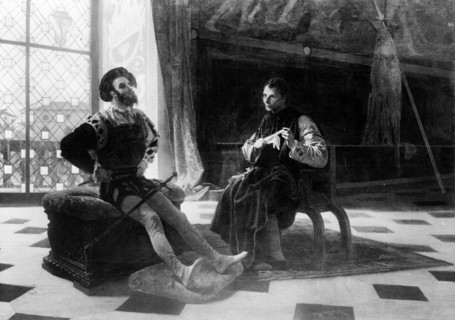 Nobleman Seated with Machiavelli