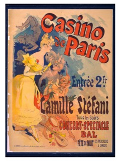 Poster advertising Casino de Paris