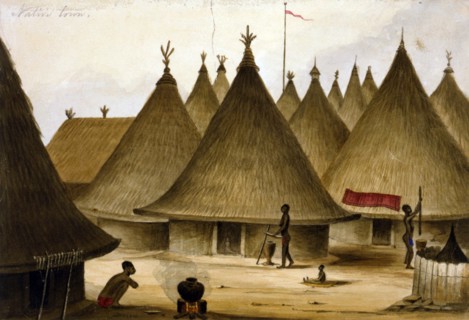 Native village in Liberia