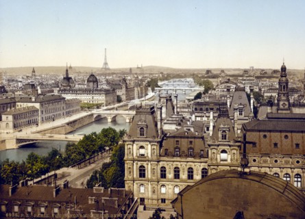 Panorama of the seven bridges, Paris
