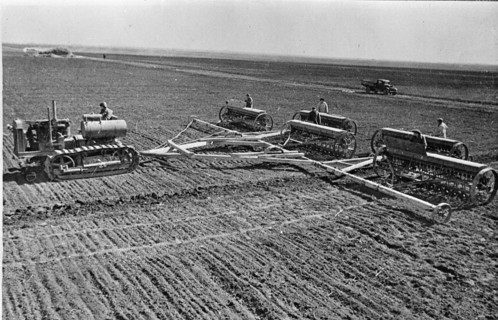 Collective farm on the steppes of the Ukraine