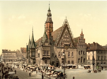 Town hall from the east, Breslau
