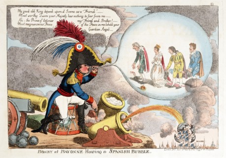 Boney at Bayonne blowing a Spanish bubble