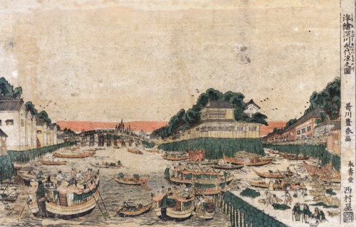 Ukie Fukagawa eitai suzumi no zu