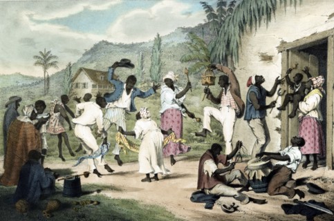 African ex-slave dance by Richard Bridgens