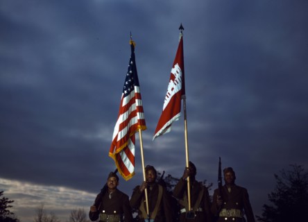 Coloured guard of Negro engineers