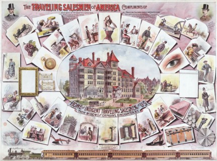 Advertising print offering travel membership