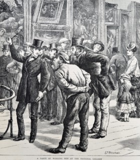 A Party of Working Men at the National Gallery