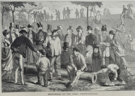 Sightseers at the Paris Fortifications