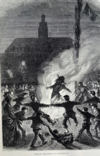 Burning the Effigy of Napoleon III