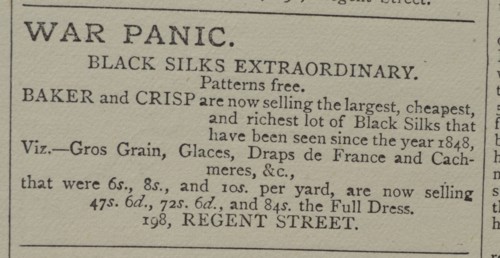 War Panic Advert