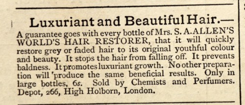 Advert for Hair Treatments