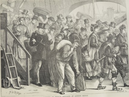 French Refugees at London Bridge