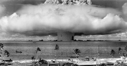 Colour Photograph of an Underwater Explosion