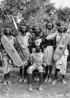 Photograph of Sudanese Warriors and Officer