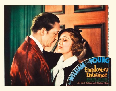 Employees' Entrance. A 1933 Pre-Code film about the ruthless manager of a New York department store