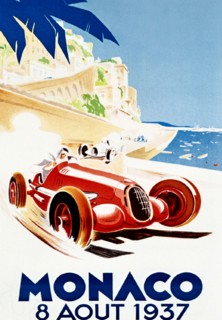 Poster for 1937 Monaco grand prix