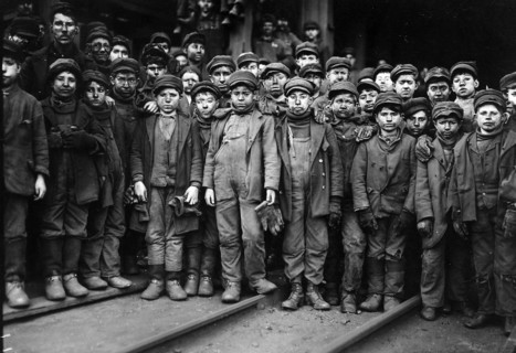 Group of Breaker Boys at work
