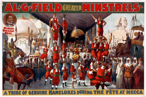 poster for Al. G. Field Greater Minstrels oldest, biggest, best, c1900