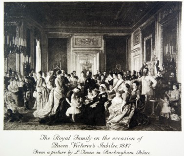 The Royal Family with European relatives during the Jubillee celebrations of Queen Victoria