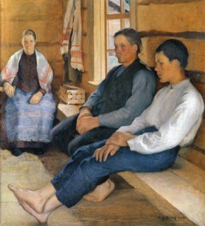 Pekka Halonen 'Holiday in the new house', 1894