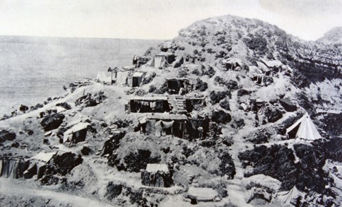 Australian military positions during the Gallipoli Campaign