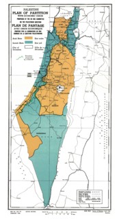 United Nations plan for the partition of Palestine at the end of the British Mandate