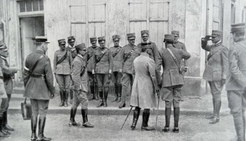 meeting between Italian and French generals during WWI