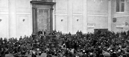 Meeting of the soldiers and workers deputies at the Russian Duma