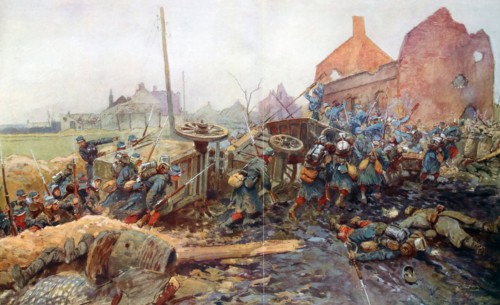WWI: The ruined village of Vermelles, France