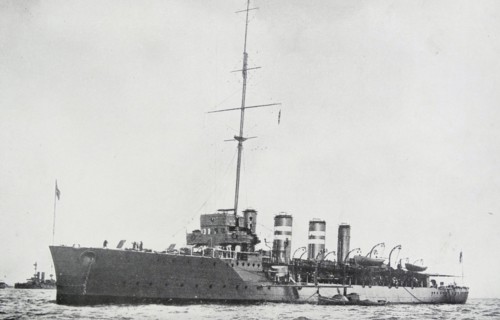 the HMS Amphion, a cruiser of the Royal navy