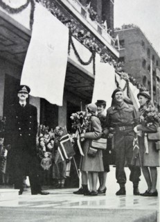 King Haakon, Crown Princess Martha, Prince Olav, and Prince Harald of Norway