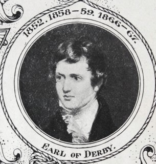 Earl of Derby;   English statesman;   three times Prime Minister