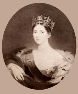 Portrait by William Fowler of Queen Victoria of Great Britain  1840