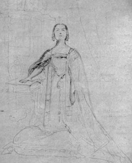 Sketch by George Hayter for the coronation of Queen Victoria