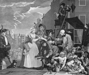 The Rake's Progress by William Hogarth