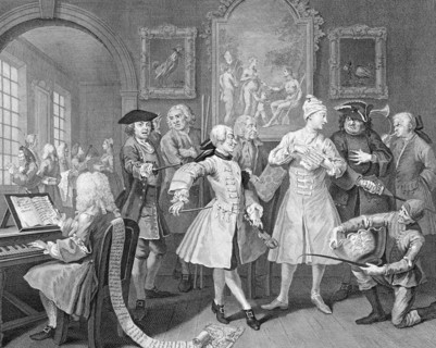 The Rake's Progress by William Hogarth