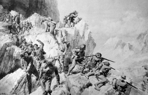 Italian alpine troops during WWI 1917