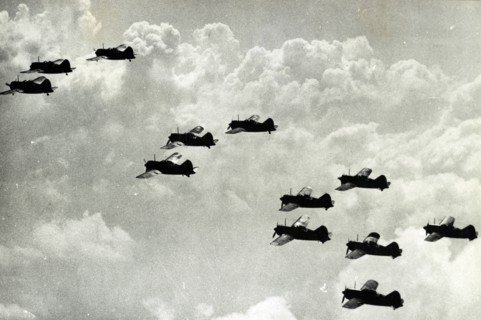 WWII Asia: American fighter planes over Malaya 1941