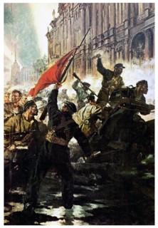 Storming of the Winter Palace in the  Russian Revolution